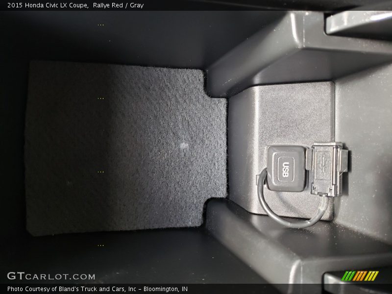 Rallye Red / Gray 2015 Honda Civic LX Coupe