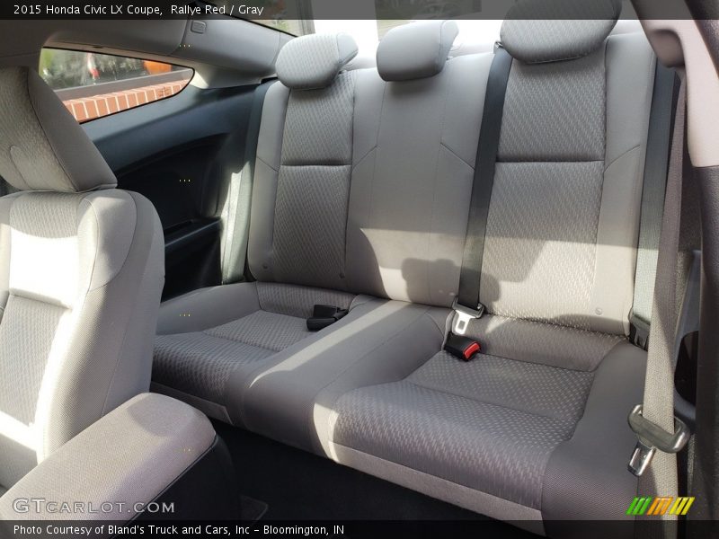 Rallye Red / Gray 2015 Honda Civic LX Coupe