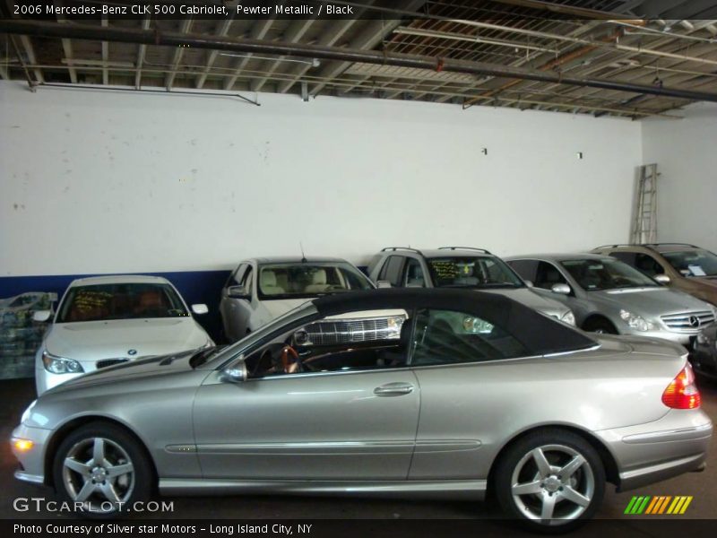 Pewter Metallic / Black 2006 Mercedes-Benz CLK 500 Cabriolet