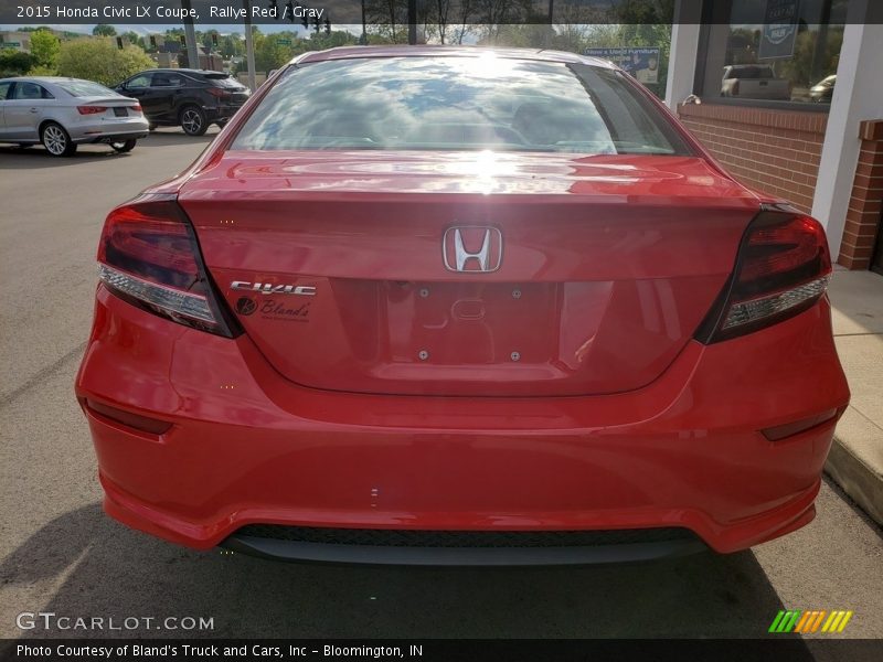 Rallye Red / Gray 2015 Honda Civic LX Coupe