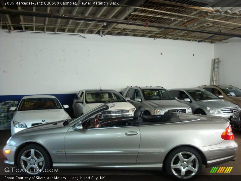 Pewter Metallic / Black 2006 Mercedes-Benz CLK 500 Cabriolet