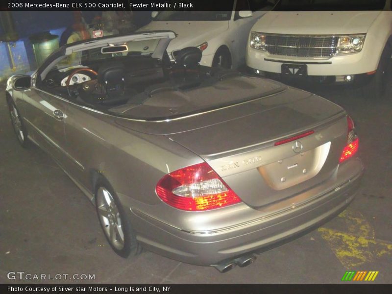 Pewter Metallic / Black 2006 Mercedes-Benz CLK 500 Cabriolet