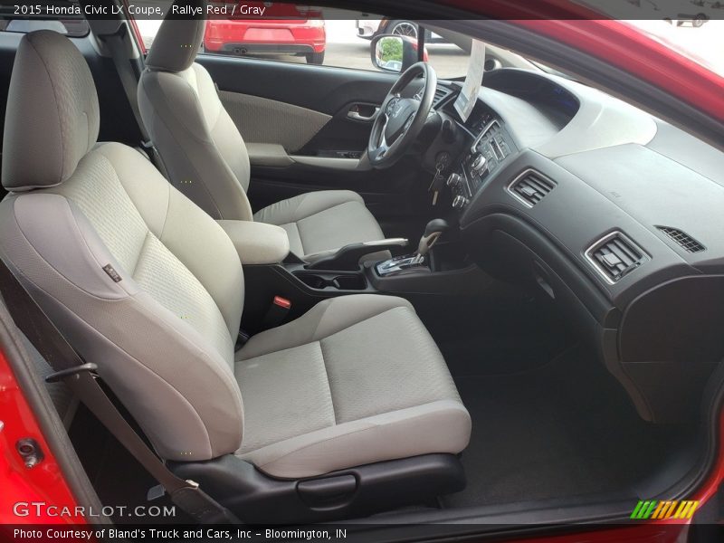 Rallye Red / Gray 2015 Honda Civic LX Coupe