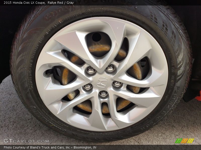 Rallye Red / Gray 2015 Honda Civic LX Coupe