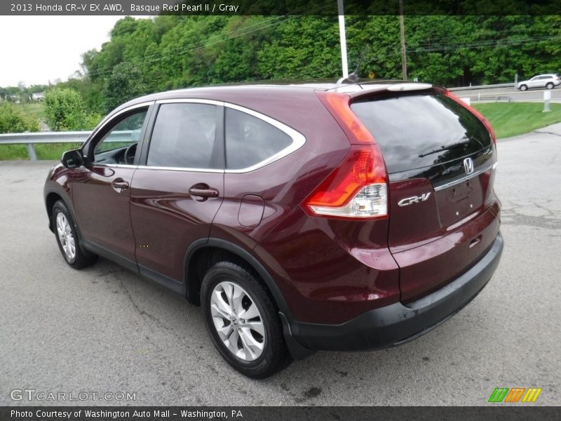 Basque Red Pearl II / Gray 2013 Honda CR-V EX AWD