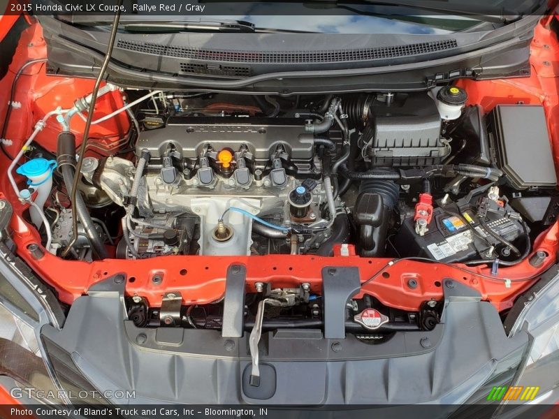 Rallye Red / Gray 2015 Honda Civic LX Coupe