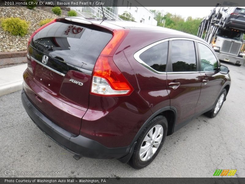 Basque Red Pearl II / Gray 2013 Honda CR-V EX AWD