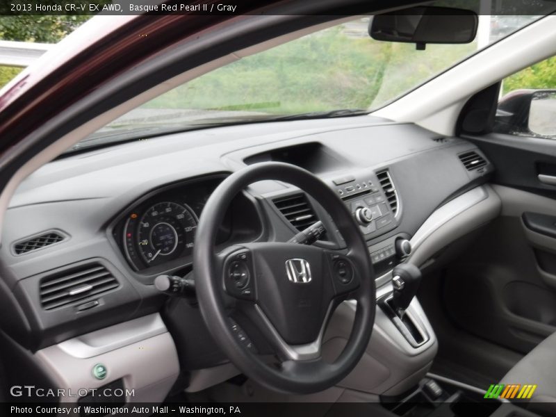 Basque Red Pearl II / Gray 2013 Honda CR-V EX AWD