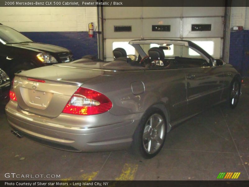 Pewter Metallic / Black 2006 Mercedes-Benz CLK 500 Cabriolet