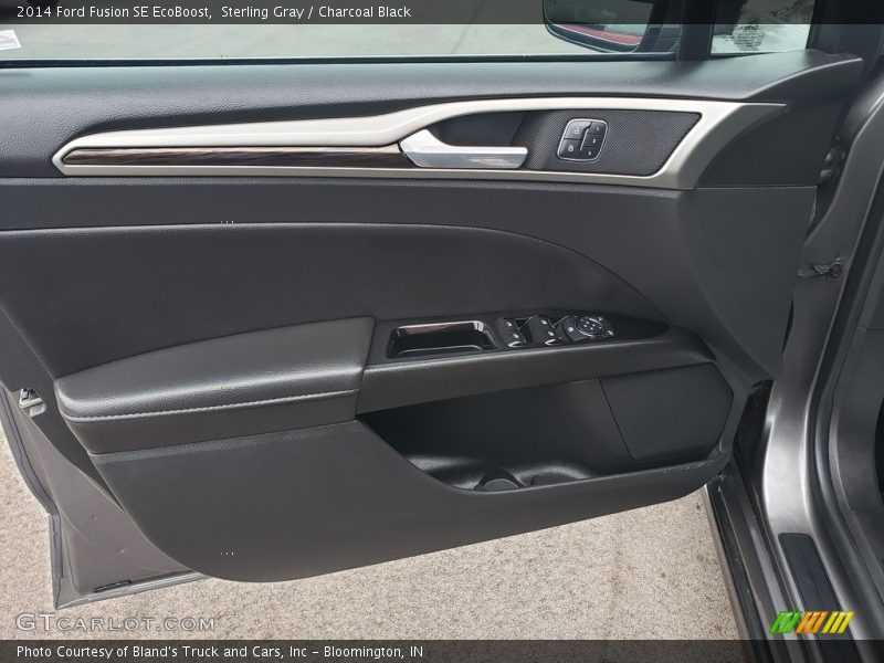 Sterling Gray / Charcoal Black 2014 Ford Fusion SE EcoBoost