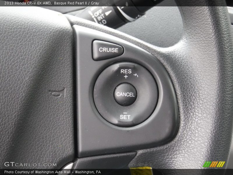 Basque Red Pearl II / Gray 2013 Honda CR-V EX AWD