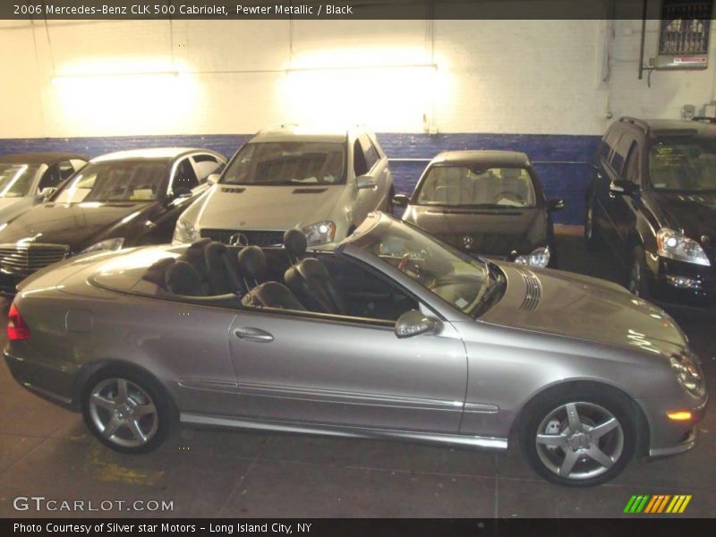 Pewter Metallic / Black 2006 Mercedes-Benz CLK 500 Cabriolet