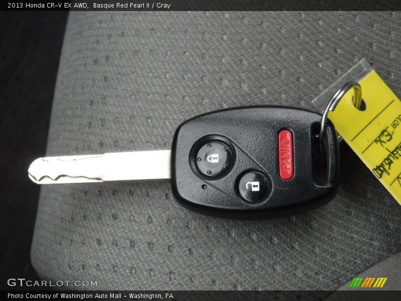 Basque Red Pearl II / Gray 2013 Honda CR-V EX AWD