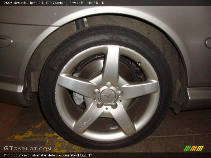 Pewter Metallic / Black 2006 Mercedes-Benz CLK 500 Cabriolet