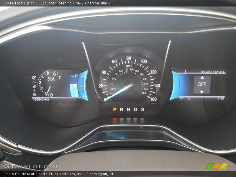 Sterling Gray / Charcoal Black 2014 Ford Fusion SE EcoBoost