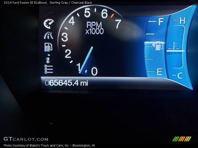 Sterling Gray / Charcoal Black 2014 Ford Fusion SE EcoBoost