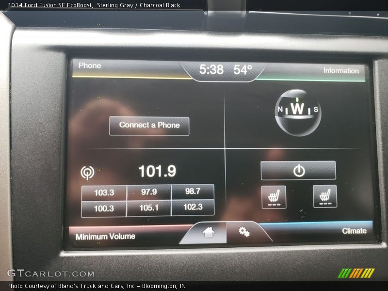 Sterling Gray / Charcoal Black 2014 Ford Fusion SE EcoBoost