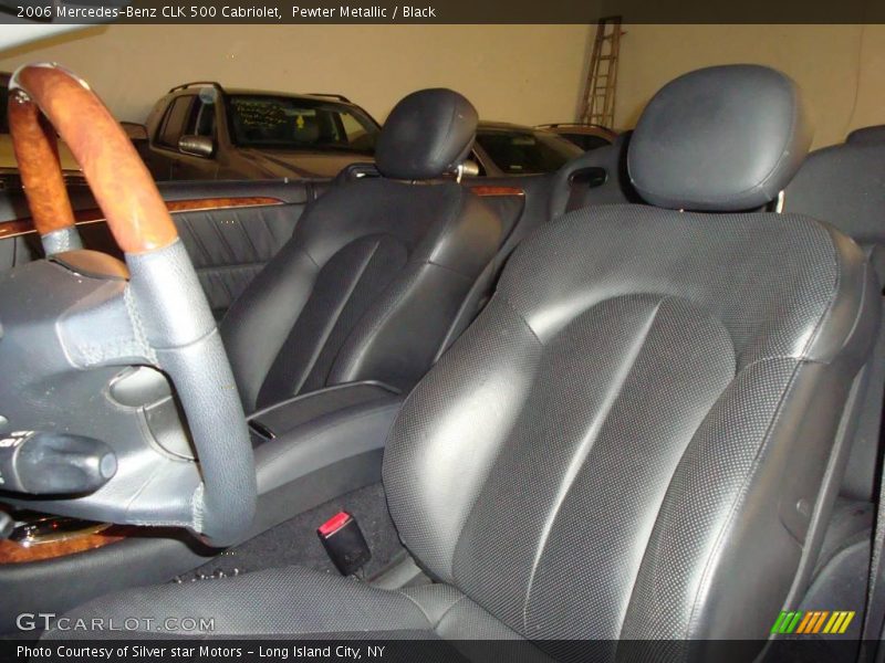 Pewter Metallic / Black 2006 Mercedes-Benz CLK 500 Cabriolet