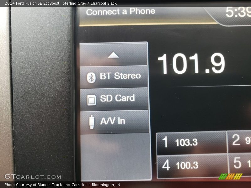 Sterling Gray / Charcoal Black 2014 Ford Fusion SE EcoBoost