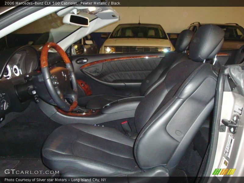 Pewter Metallic / Black 2006 Mercedes-Benz CLK 500 Cabriolet