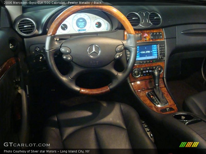 Pewter Metallic / Black 2006 Mercedes-Benz CLK 500 Cabriolet