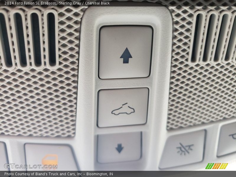 Sterling Gray / Charcoal Black 2014 Ford Fusion SE EcoBoost