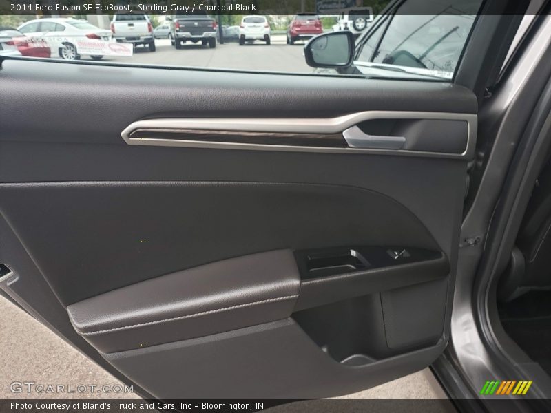 Sterling Gray / Charcoal Black 2014 Ford Fusion SE EcoBoost