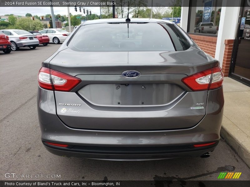 Sterling Gray / Charcoal Black 2014 Ford Fusion SE EcoBoost