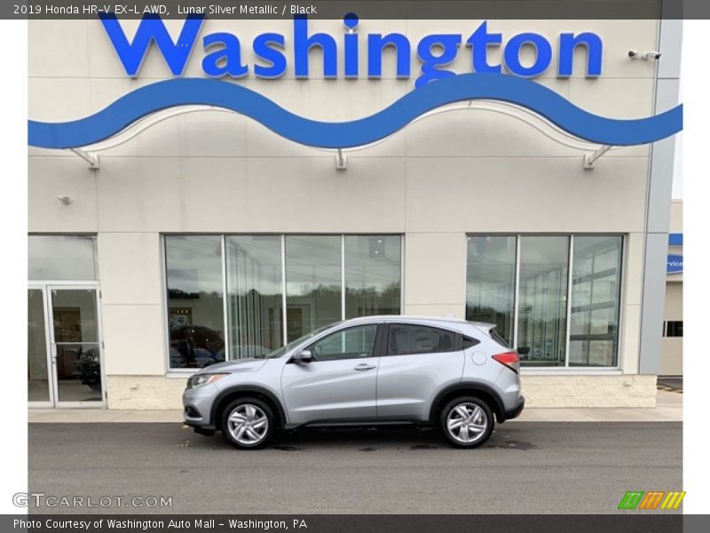 Lunar Silver Metallic / Black 2019 Honda HR-V EX-L AWD