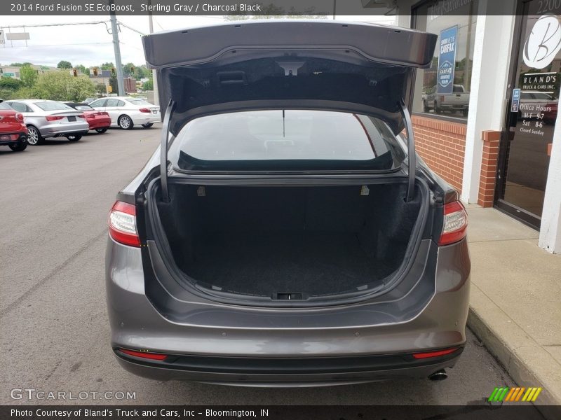 Sterling Gray / Charcoal Black 2014 Ford Fusion SE EcoBoost