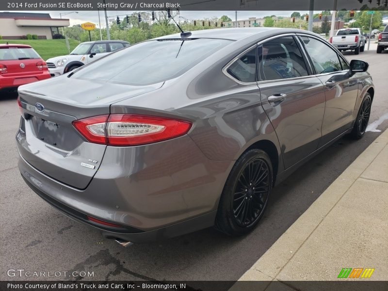 Sterling Gray / Charcoal Black 2014 Ford Fusion SE EcoBoost