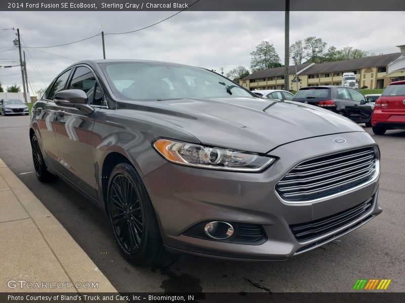 Sterling Gray / Charcoal Black 2014 Ford Fusion SE EcoBoost
