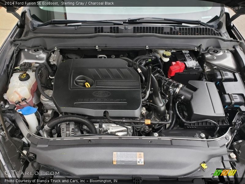 Sterling Gray / Charcoal Black 2014 Ford Fusion SE EcoBoost