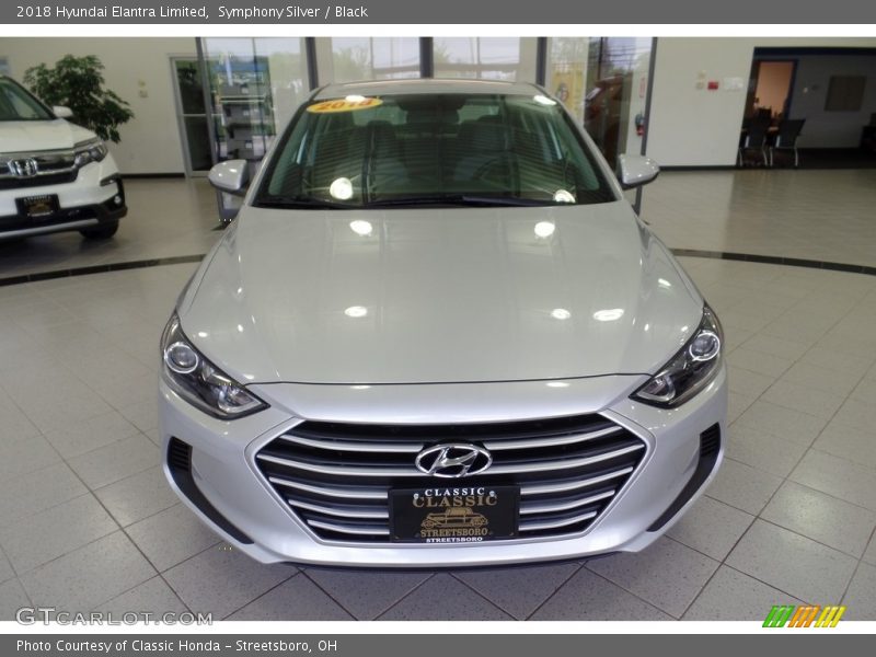 Symphony Silver / Black 2018 Hyundai Elantra Limited