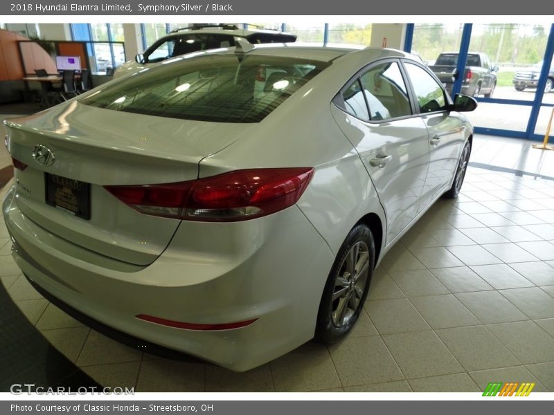 Symphony Silver / Black 2018 Hyundai Elantra Limited