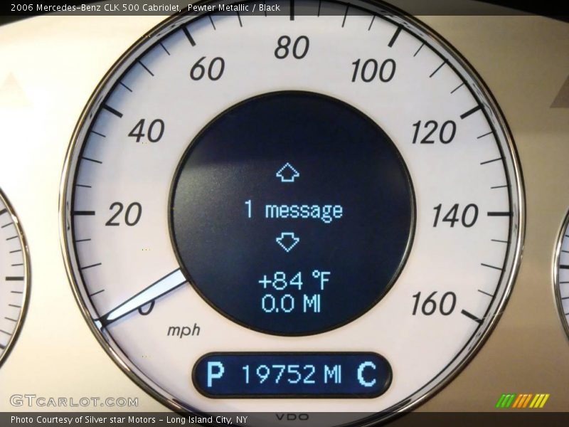 Pewter Metallic / Black 2006 Mercedes-Benz CLK 500 Cabriolet