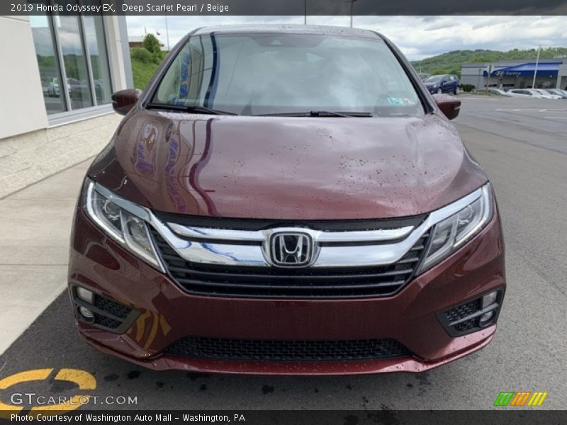 Deep Scarlet Pearl / Beige 2019 Honda Odyssey EX