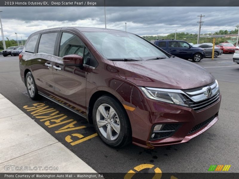Deep Scarlet Pearl / Beige 2019 Honda Odyssey EX