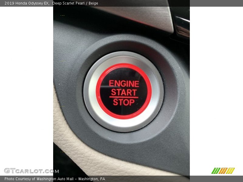 Deep Scarlet Pearl / Beige 2019 Honda Odyssey EX