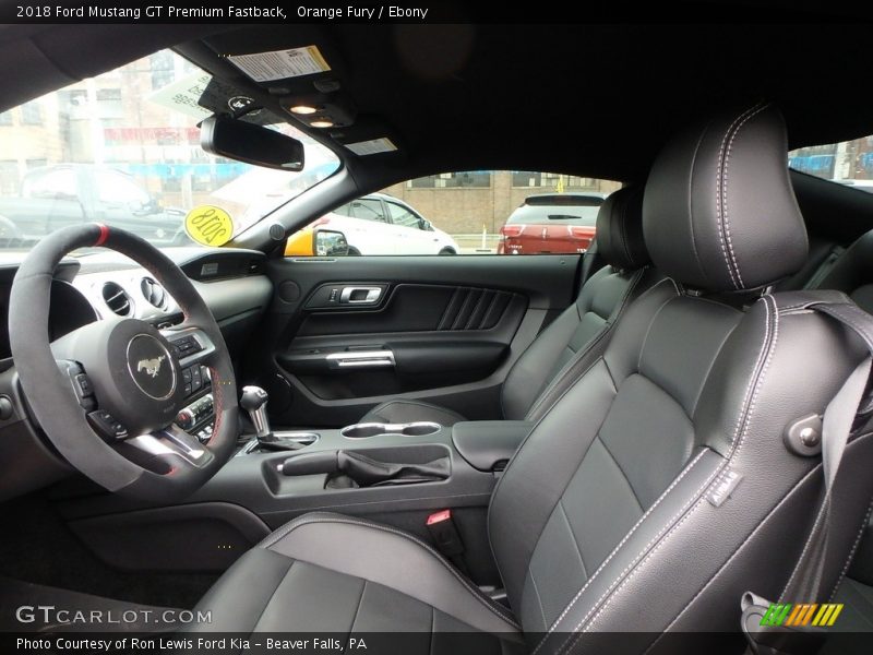 Front Seat of 2018 Mustang GT Premium Fastback