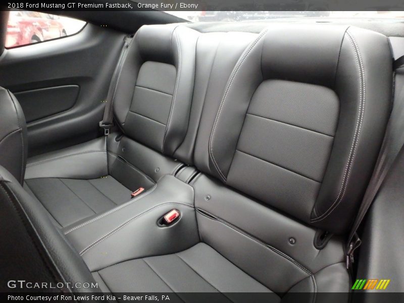 Rear Seat of 2018 Mustang GT Premium Fastback