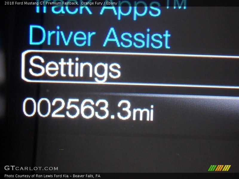 Orange Fury / Ebony 2018 Ford Mustang GT Premium Fastback