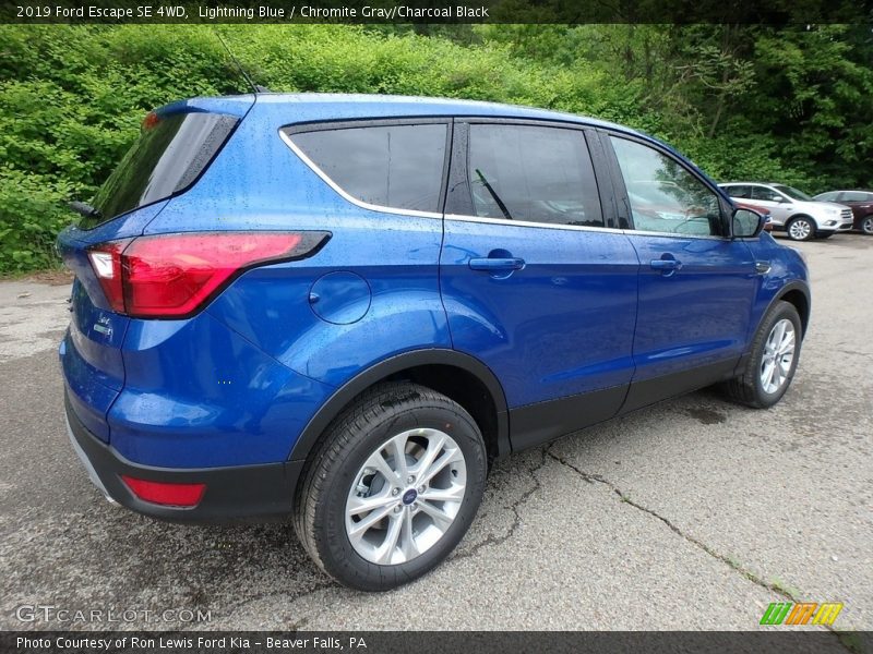 Lightning Blue / Chromite Gray/Charcoal Black 2019 Ford Escape SE 4WD