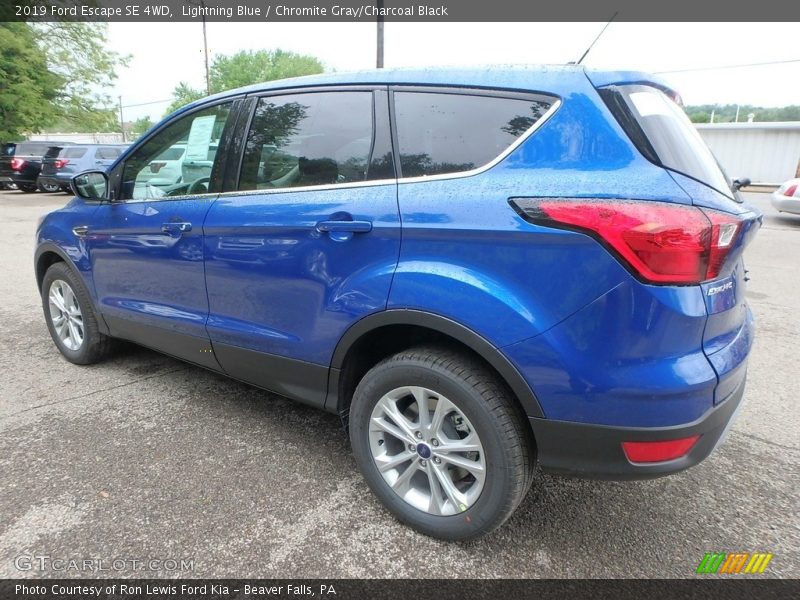 Lightning Blue / Chromite Gray/Charcoal Black 2019 Ford Escape SE 4WD