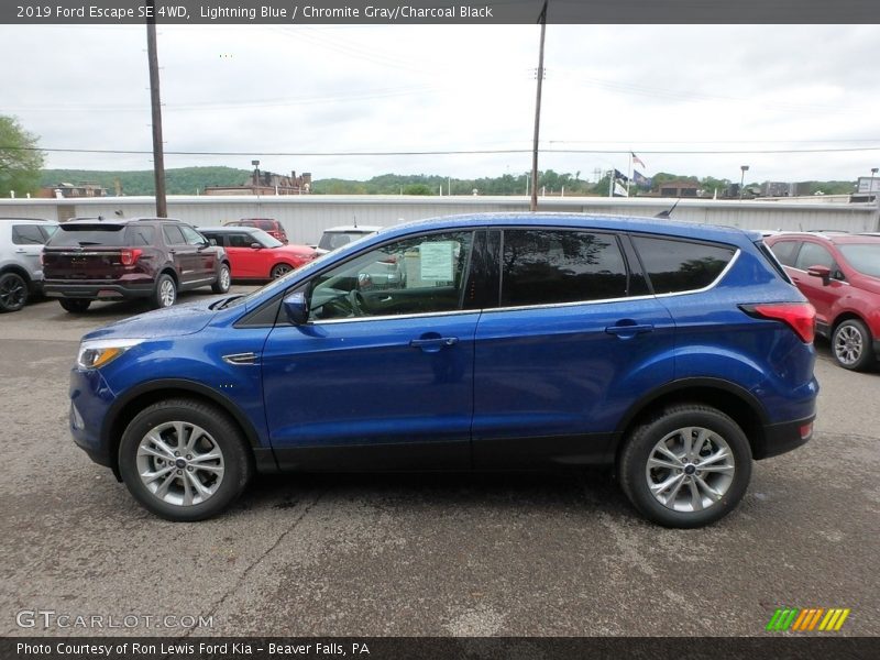 Lightning Blue / Chromite Gray/Charcoal Black 2019 Ford Escape SE 4WD