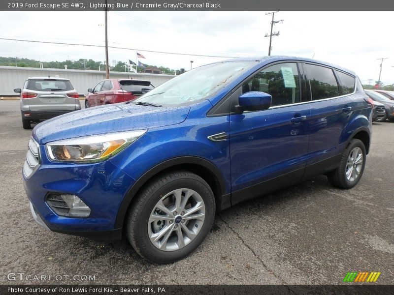 Lightning Blue / Chromite Gray/Charcoal Black 2019 Ford Escape SE 4WD
