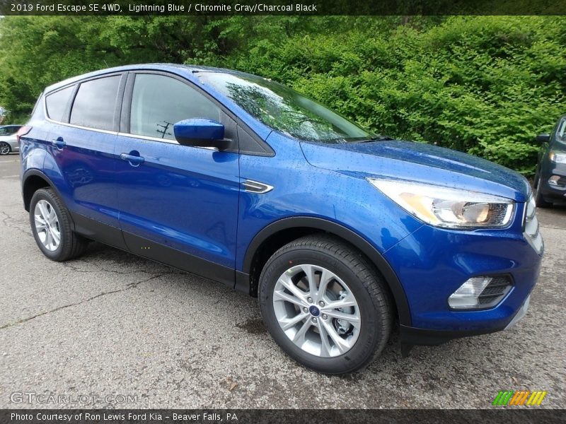 Lightning Blue / Chromite Gray/Charcoal Black 2019 Ford Escape SE 4WD