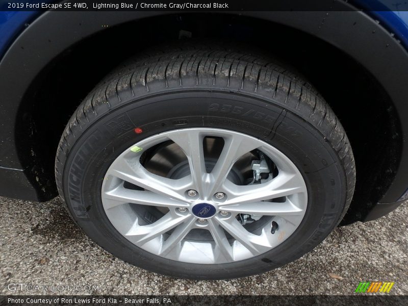 Lightning Blue / Chromite Gray/Charcoal Black 2019 Ford Escape SE 4WD