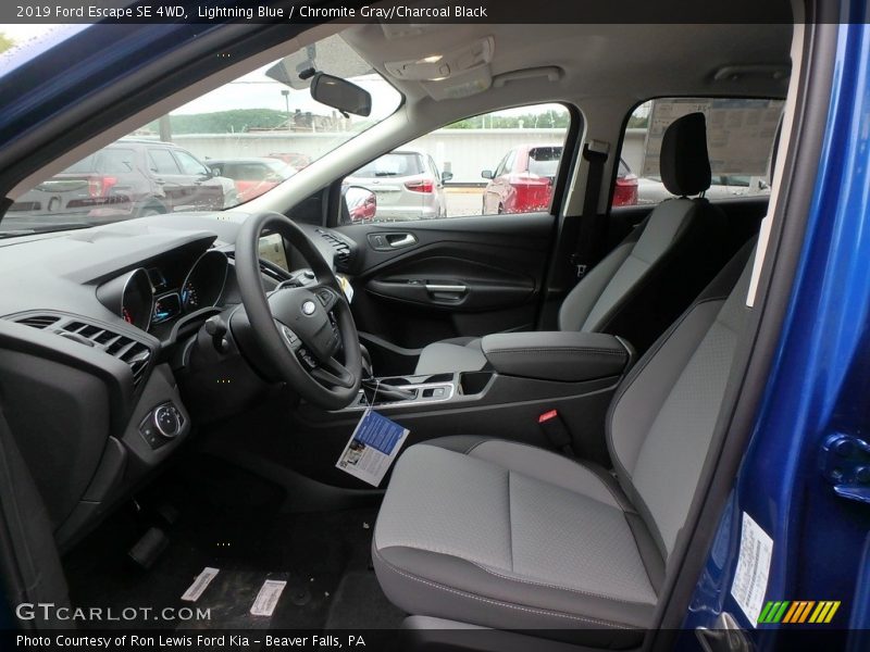 Lightning Blue / Chromite Gray/Charcoal Black 2019 Ford Escape SE 4WD