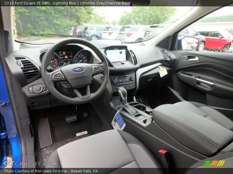 Lightning Blue / Chromite Gray/Charcoal Black 2019 Ford Escape SE 4WD